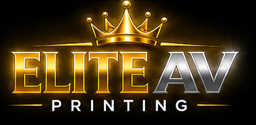 Elite AV Printing crown logo